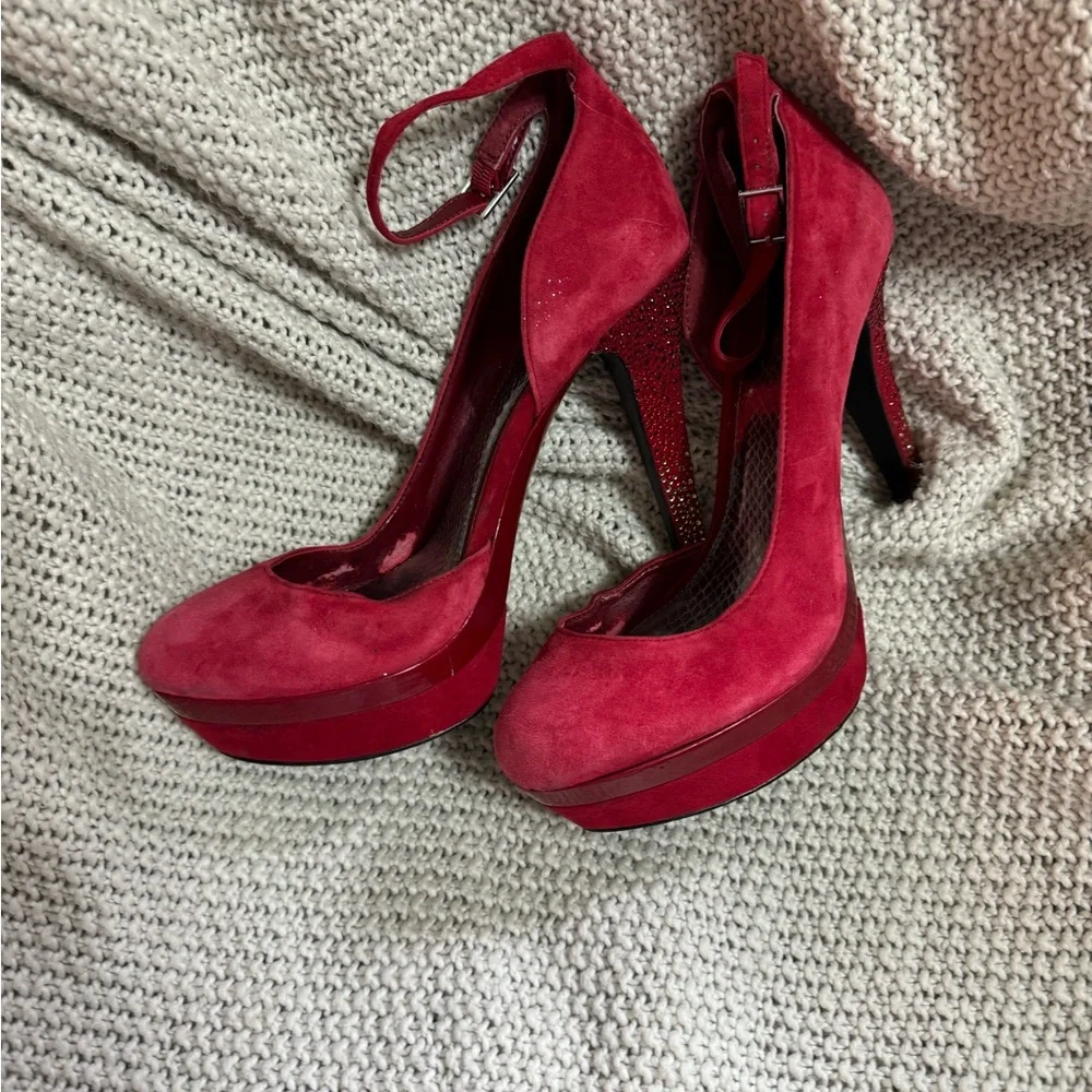 Red‎ Gianni Bini Platform Stiletto Heels, Size 9